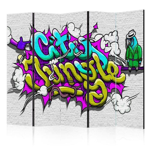 Paravento City Jungle graffiti II [Room Dividers]
