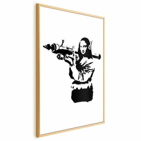 Poster - Banksy Mona Lisa with Rocket Launcher