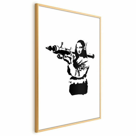 Poster - Banksy Mona Lisa with Rocket Launcher