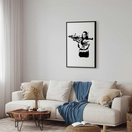 Poster - Banksy Mona Lisa with Rocket Launcher