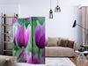 Paravento Purple spring tulips [divisori da interno]