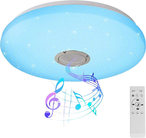 36w Musica Plafoniera Bluetooth Led Lampada A Soffitto Con Telecomando Illuminazione/Illuminazione per interni/Lampadari lampade a sospensione e plafoniere/Plafoniere Liquidator Italia - Nicosia, Commerciovirtuoso.it
