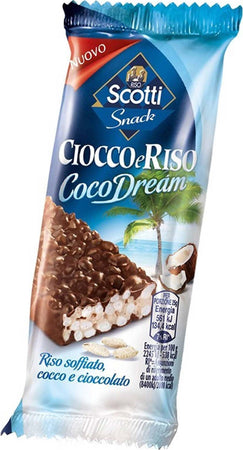 36x Cioccoeriso Cocodream Riso Scotti Snack Barretta Barrette Ciocco E Riso Coco Dream Riso Scotti Snack 25 Gr Barrette Cioccolato Mono Porzione Alimentari e cura della casa/Snack dolci e salati/Biscotti/Al cioccolato Non solo alimenti - Albano Laziale, Commerciovirtuoso.it