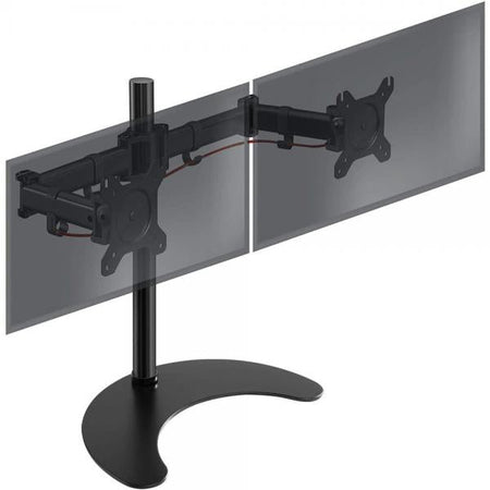Supporto da scrivania per 2 Monitor 13-27'' con base h.400m