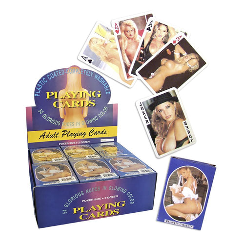 Mazzo di 54 carte da gioco sexy Poker erotico con foto di belle donne nude