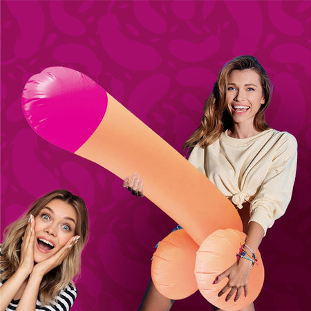 Pisello gonfiabile gigante rosa per la festa di addio al nubilato gadget per adulti 18+