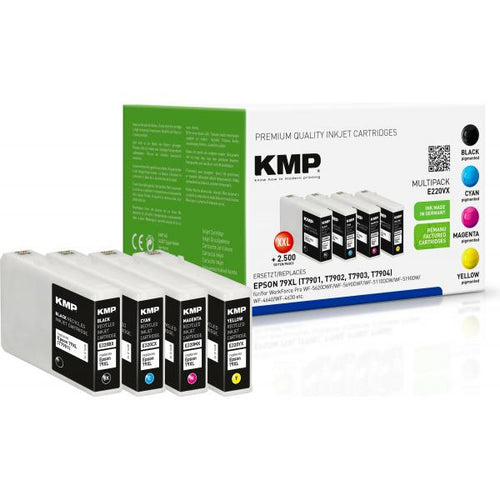 KMP E220VX cartuccia d'inchiostro Nero, Ciano, Magenta, Giallo (KMP E220VX bl?kpatron Sort, Bl?, Magen)