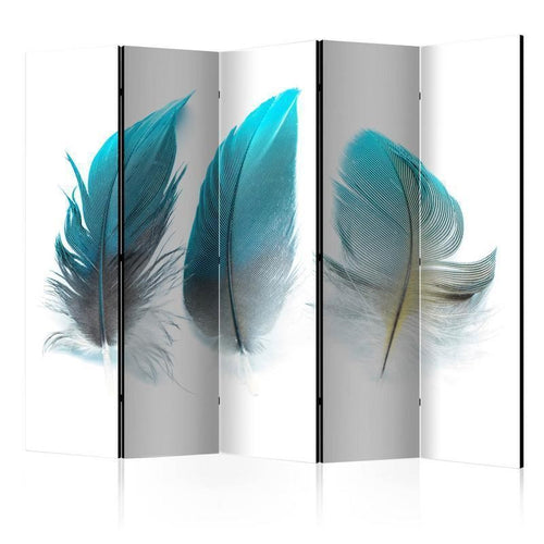 Paravento Blue Feathers II [divisori da interno]