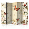 Paravento Melodies of butterflies II [Room Dividers]