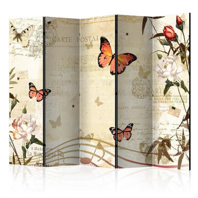Paravento Melodies of butterflies II [Room Dividers]