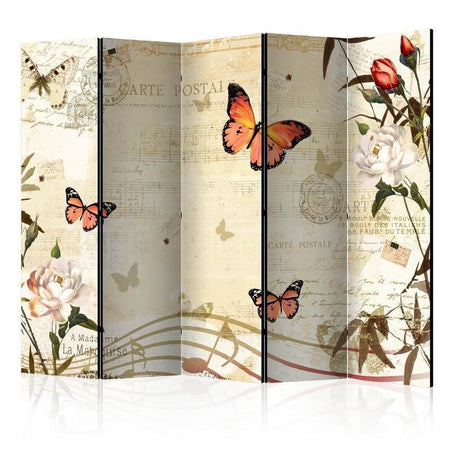 Paravento Melodies of butterflies II [Room Dividers]