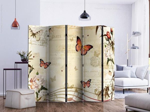 Paravento Melodies of butterflies II [Room Dividers]