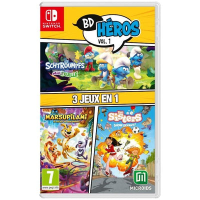 Pack Comics Heros Vol.1: I Puffi Missione Malfeuille Sisters 1 Marsupilami - Gioco per Nintendo Switch