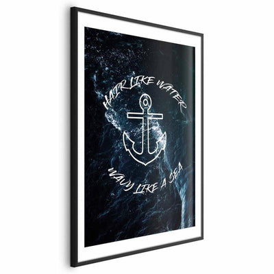 Poster - Hair Like Water, Wavy Like the Sea