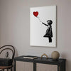 Quadro Banksy Girl with Balloon (1 Part) Vertical