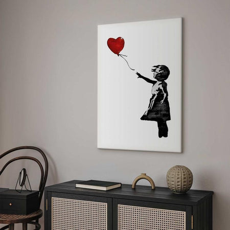 Quadro Banksy Girl with Balloon (1 Part) Vertical