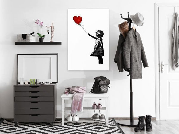 Quadro Banksy Girl with Balloon (1 Part) Vertical