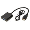 Convertitore per segnali da HDMI a VGA - Lunghezza cavo 15 cm - Per collegamento di PC notebook o altri dispositivi con porta HDMI a proiettori o monitor VGA.