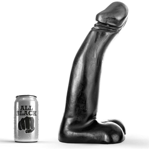 Dildo maxi nero All Black Fisting 29 cm