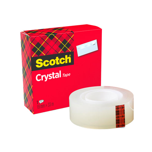 Nastro Adesivo Scotch Crystal Clear 600 33Mtx19Mm