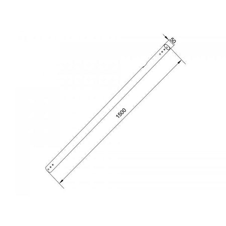 Multibrackets 3811 Accessorio per il montaggio del monitor (Multibrackets M Pro Series - Extension Pipe 1.5m Black)
