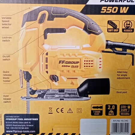 FF-Group JS 550 PLUS seghetto alternativo 400W per legno e ferro