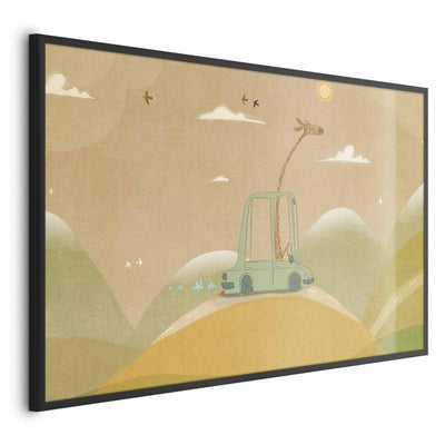 Poster - Traveling Giraffe