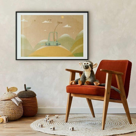 Poster - Traveling Giraffe