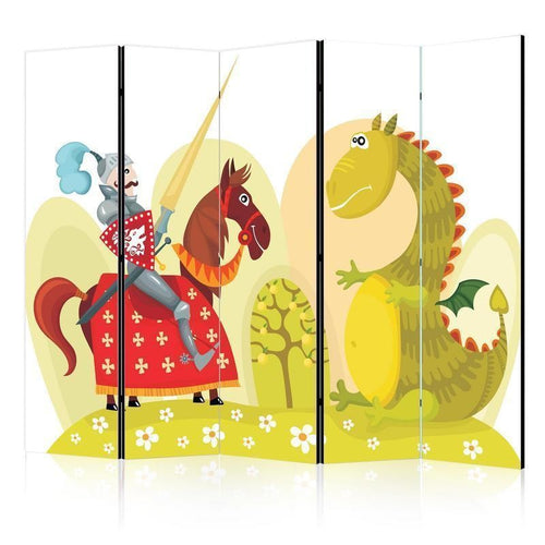 Paravento Dragon and knight II [Room Dividers]