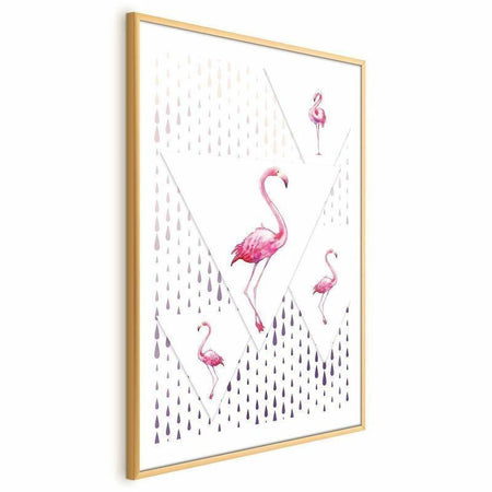 Poster - Flamingo Family