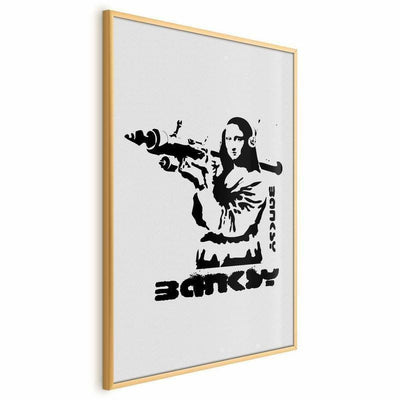 Poster - Mona Lisa with a Bazooka