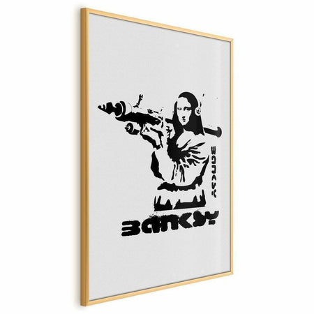 Poster - Mona Lisa with a Bazooka