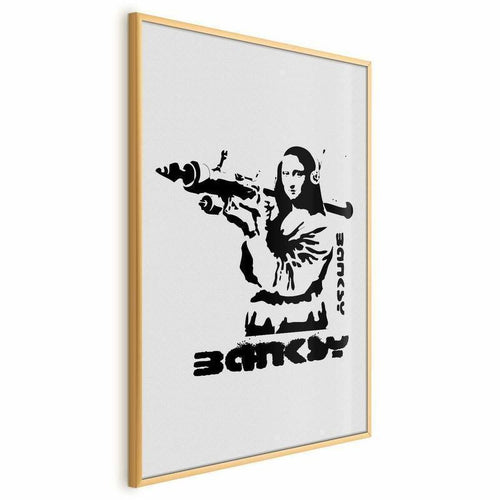 Poster - Mona Lisa with a Bazooka