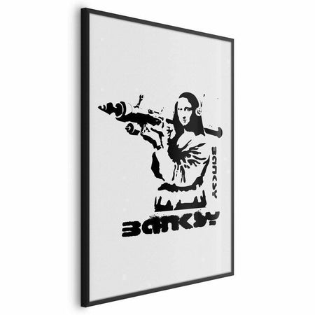 Poster - Mona Lisa with a Bazooka