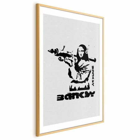 Poster - Mona Lisa with a Bazooka