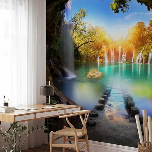 Fotomurale Turquoise Lake