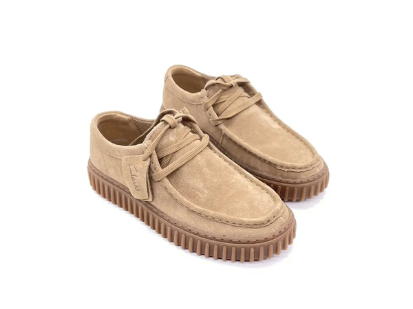 CLARKS Stringata uomo TORHILL LO Dark Sand Suede