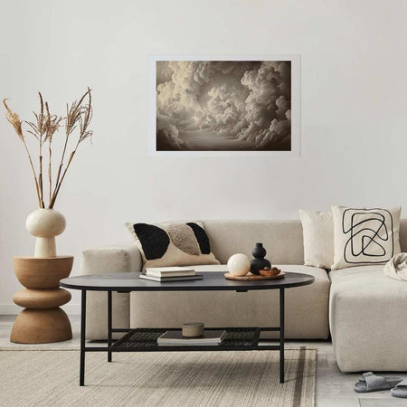 Poster - Whisper of Illuminated Clouds: Soft Light Play in the Sky Theater