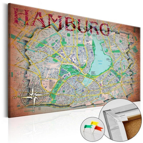 Quadri di sughero Hamburg [Cork Map]