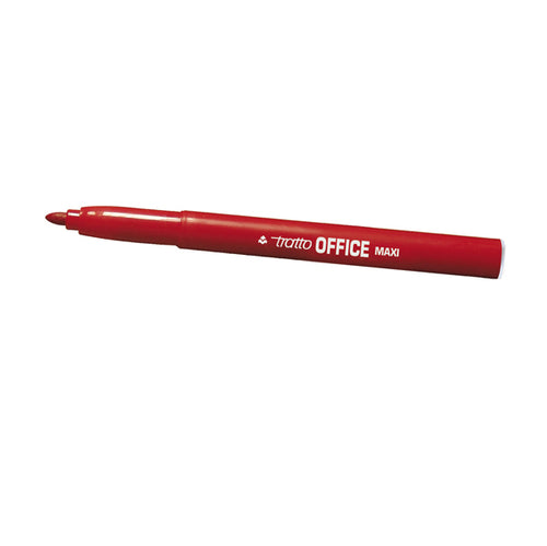 Scatola 12 Pennarelli Tratto Office Maxi Rosso