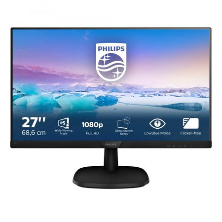 Philips Monitor 27" Led Ips Full Hd Multimediale Vga/dp/hdmi 273v7qjab