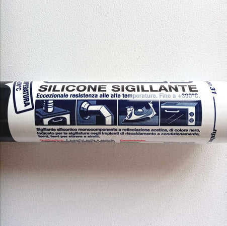 Saratoga 310ml silicone acetico alta temperatura per forni caldaie caminetti