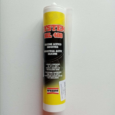 Arexons 310ml silicone acetico industria SIL400 alta temperatura trasparente