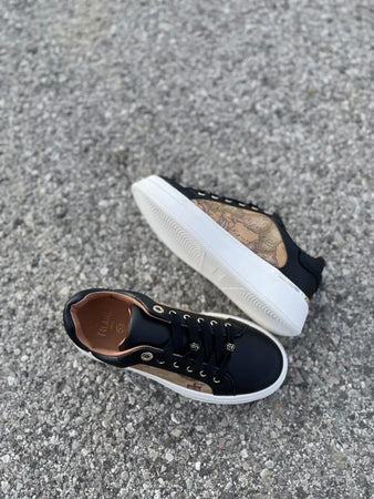 ALVIERO MARTINI 1Classe Sneakers Donna Balck Geo con Decorazioni sui lacci