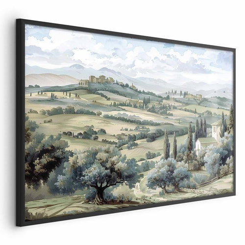 Poster - Landscape with Sunny Green Fields