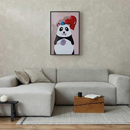 Poster - Panda with a Balloon