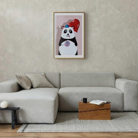 Poster - Panda with a Balloon