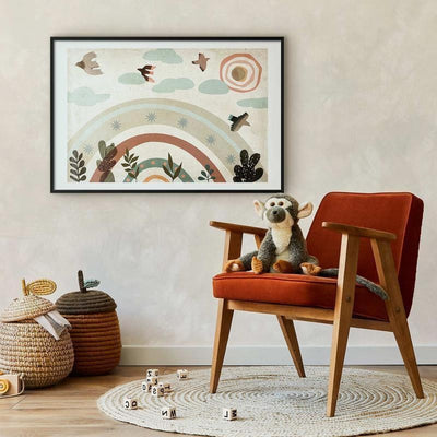 Poster - Rainbow and Birds