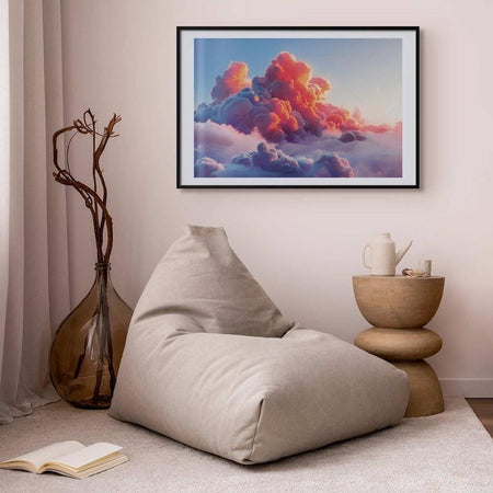 Poster - Dusk Spectacle: Clouds in Shades of Pink and Purple