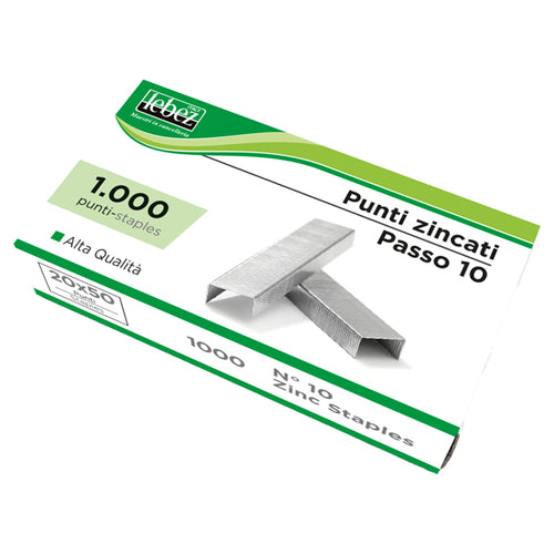 20 Scatole Da 1000 Punti Zincati P-10 Passo 10